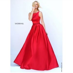 Sherri hill prom ball dress red sz8 sz6 sz s prom